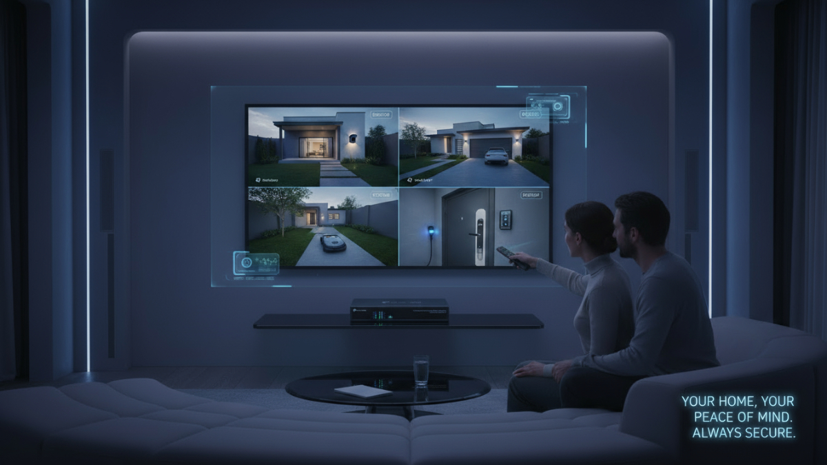 Promotional banner for TP-LINK VIGI 4MP Outdoor Camera Bundle with 2 cameras and 1TB NVR including installation for €425